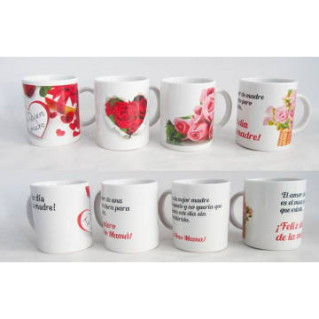 Tasse cadeau bon marché en céramique en porcelaine pour la fête des mères (7102-006)